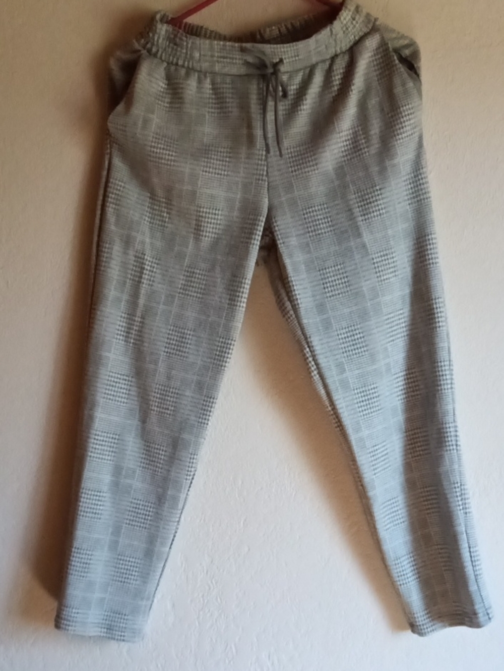 a new day Gray Plaid Drawstring Chinos